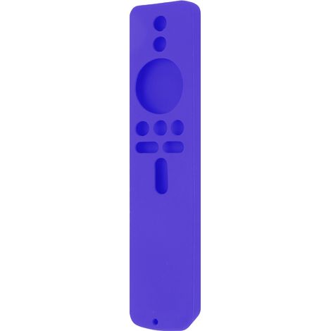 Étui de protection en silicone violet pour télécommande Xiaomi TV Stick 4K, antidérapant et avec cordon. (1/5)