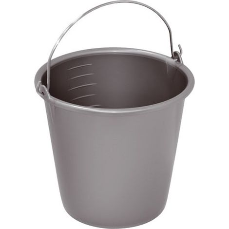ALUMINIUM ET PLASTIQ - Seau ménage 8L anse métal silver