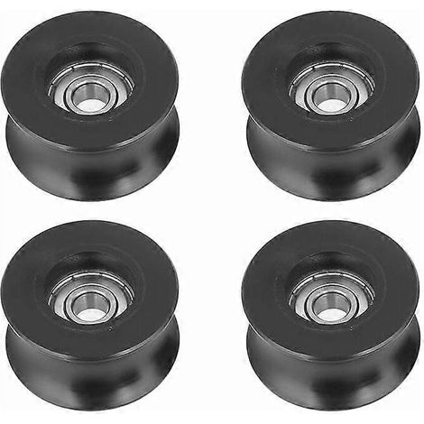 Riemenscheibe, 4 Stück 0840UU U-förmige Rollenführungsrolle, U-Typ, 8x40x20,7 mm Nut