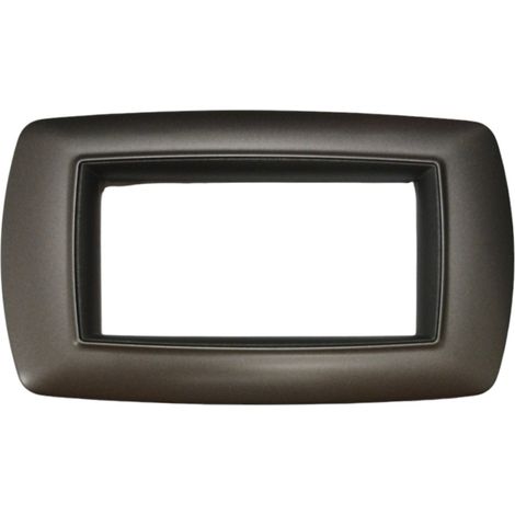 PLACCA MYLIFE 4 MODULI ALLUMINIO NOTTE