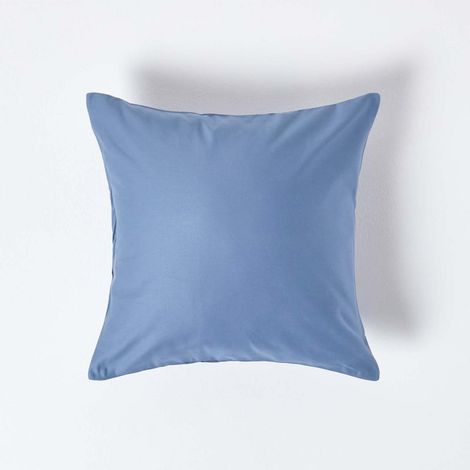 HOMESCAPES Air Force Blue Continental Pillowcase 1000 Thread Count, 40 x 40cm - Air Force Blue