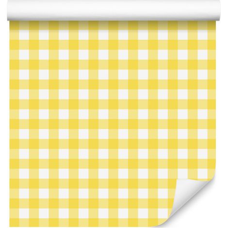 Tapetenstoffmuster Creme und Gelb für Wohn- und Schlafzimmer 50x1000 cm (1/5)