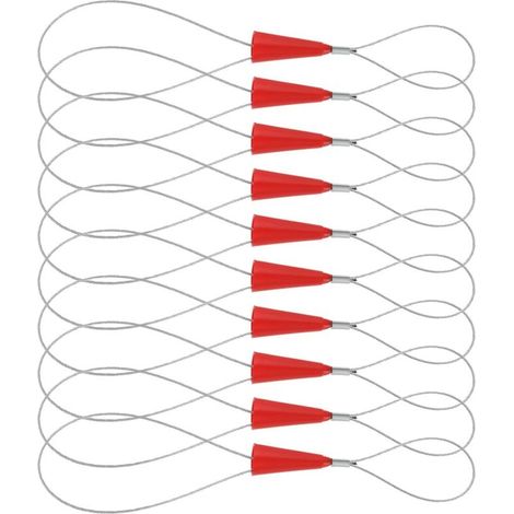 Lot de 10 extracteurs de câble réglables pour câbles   Longueur 215 mm   Outil de filetage pour électricien