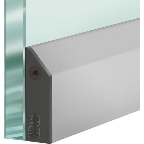 Planet Türbodendichtung automatisch KG-S schmal FH+RD Zugluftstopper für Glastüren,1084x11,5x38mm, Alu natur