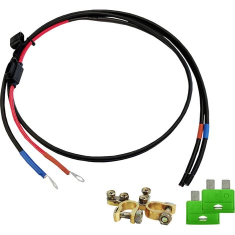 Offgridtec 8-01-001420 - Cavo batteria con fusibile da 30 A, per collegare una batteria a energia solare a un regolatore di carica, 1,5 m