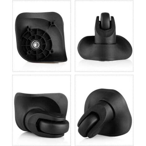 Par med 2 universella resväskhjul – Tyst gummi – Enkel installation – Compatible avec les bagages