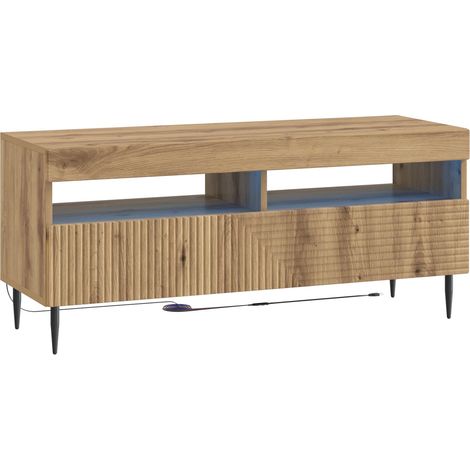LED-TV-Schrank Artisan-Eiche Holzwerkstoff vidaXL (1/5)