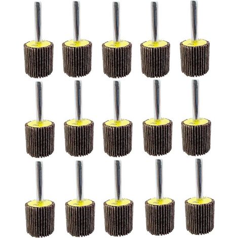 Roue Abrasive 25 pièces 25X25x6mm Grain 80 Disque a lamelle pour Brosse Poncage Perceuse Accessoires Polissage Bois Metal