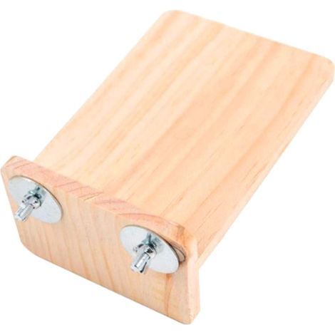 Plateforme pour oiseaux, perchoir en bois, support à mâcher pour perroquets de petite et moyenne taille (1/4)