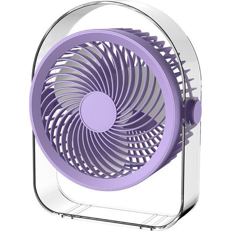 Ventilateur de table silencieux - Rechargeable par USB - Niveau sonore ultra-faible (20 dB) - Rotation à 330° - (1/3)