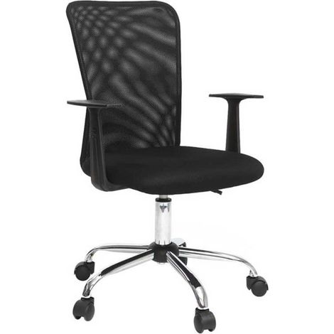 Design-Bürosessel Mesh Schwarz PLUZ