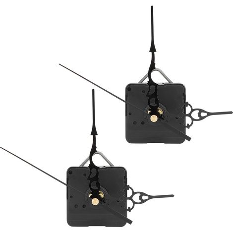 2Kit Mouvement d'Horloge à Tige Longue en Quartz avec Aiguilles, Mécanisme et Accessoires pour Épaisseur de Cadran de 20-22mm (1/5)