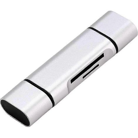 3-in-1 Micro-USB-OTG-Adapter, tragbarer Speicherkartenleser von Typ C auf USB 2.0 für Smartphones und PCs (1/5)