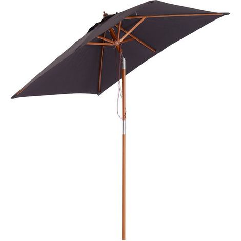 Parasol rectangulaire inclinable FREJUS gris foncé (1/5)
