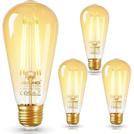 Ampoule LED E27 ST58 2.5W 40W 2700K 480lm E27 vintage decorative (1/5)