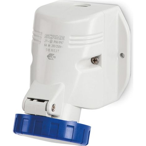 Prise Murale Étanche 16A IP67 Optima SCAME  2P + TT