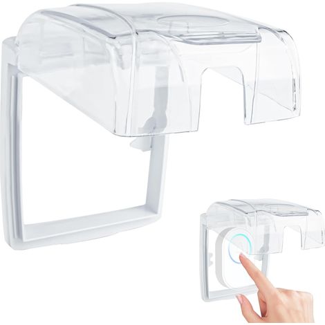 1 Couvercle Sonnette Extérieur Transparent, Plastique ABS Étanche, Protection UV pour Sonnette WiFi, Jardin (1/5)