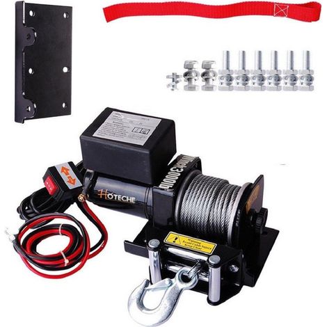 Trade Shop - Verricello Elettrico 1350kg Paranco Argano A 12v Con Telecomando Tira Barche - (1/5)