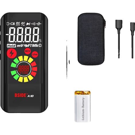 Multimètre numérique, chargement USB, fonctionnalités de test multifonctionnelles, Batterie au lithium A10 (1/2)
