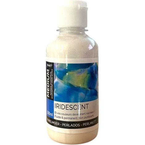 Vernis - Finition - Iridescent - Pour peinture acrylique - AMT - Flacon 200ml