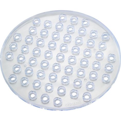 Wenko Spülbeckeneinlage Kristall - extra stark, rund, Kunststoff, 31 x 1 x 31 cm, Transparent