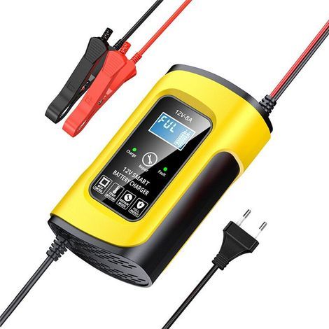 Chargeur de Réparation D'Impulsion Automatique Intelligent 12 V 8 A pour AGM Gel Voiture Moto Camion Chargeur de Batterie au Plomb Affichage LCD (1/2)