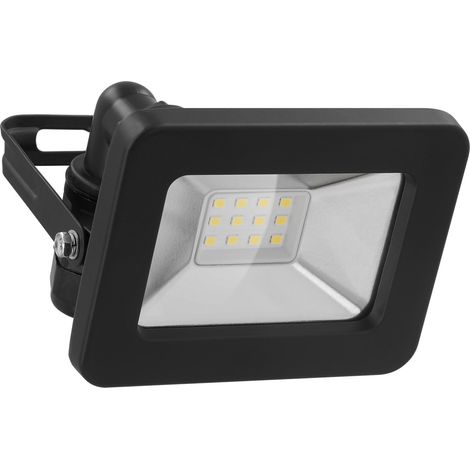 goobay inundación Foco LED W – Luz blanca neutra 4000 K – 850 lúmenes – Ángulo de haz de 110 Grado de protección IP65 – Negro, 10 Watt