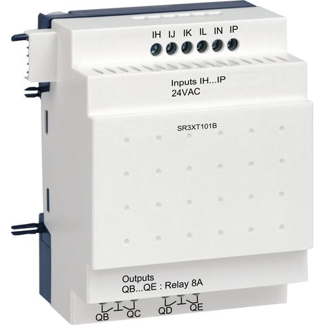 Sr3xt101b Schneider - Automate Zelio Logic - Module D'extension E/s Tor - 10 Entrées/sorties - 24vca