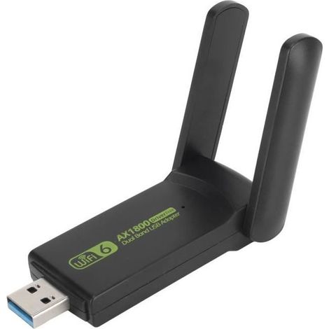 Dongle WiFi - - Adaptateur USB 3.0 - Double bande - Antenne à gain élevé - Plug and play