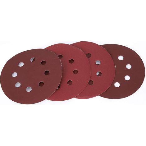 5-Zoll-Schleifpapier, 100-teilige Schleifscheiben, zum Polieren und Schleifen (Körnung 1200) (1/5)