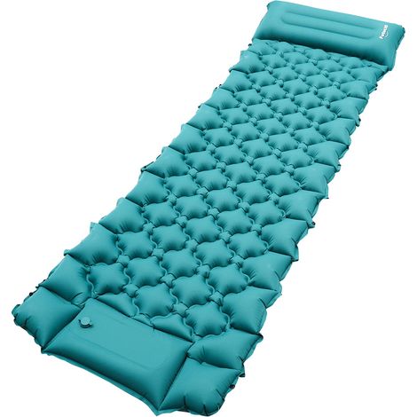 Wolketon Camping Isomatte, Isomatte Camping Aufblasbar, 8.5cm Dicke Isomatten Camping Ultraleicht mit Kissen Isomatte Selbstaufblare Schlafmatte für Camping Wandern Strand, wasserdichte & Faltbare, 19