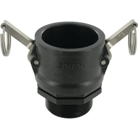 Camlock Tipo B 2" rosca macho polipropileno ARAG 18107B