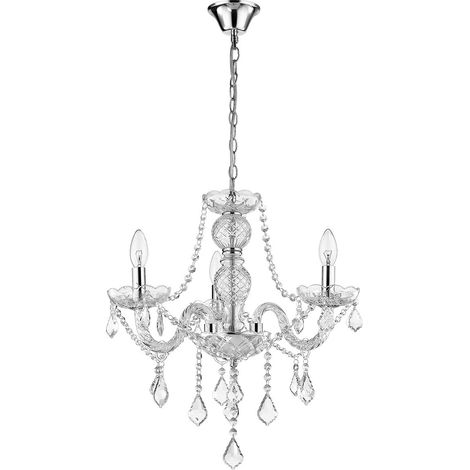 Lámpara colgante Cristallo 3 E14 luz transparente Prestige LP-2940/3P (1/5)