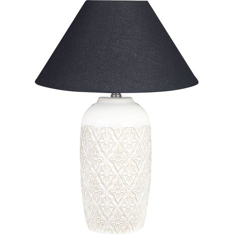 Tischlampe TELIRE Keramik Beige