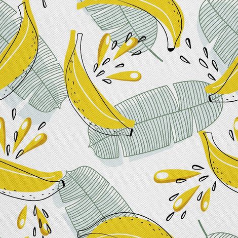 Outdoor-Dekorstoff Oxford - Bananenmotiv I DX159 (1/5)