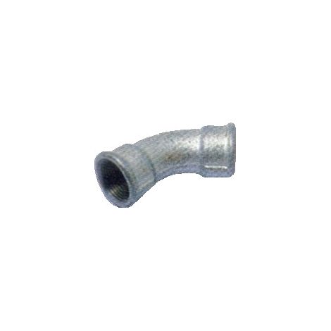 Curva 45° FF ø1"1/4 ghisa zincata EO 04105006 - - EURACCORDI - -