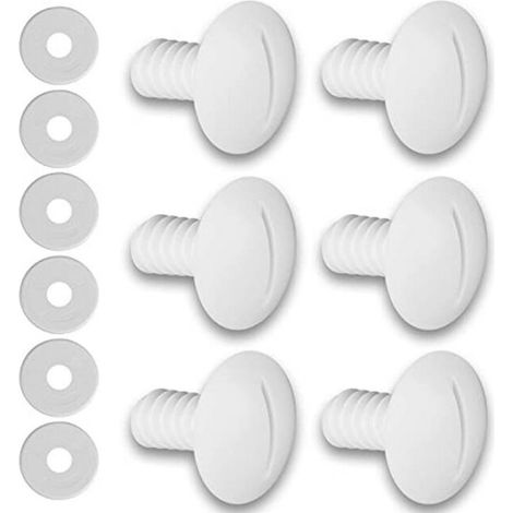 Ensemble de boulons de roue en plastique blanc avec rondelles C55 pour Polaris 180 280 Accessoires de nettoyage de piscine (1/5)