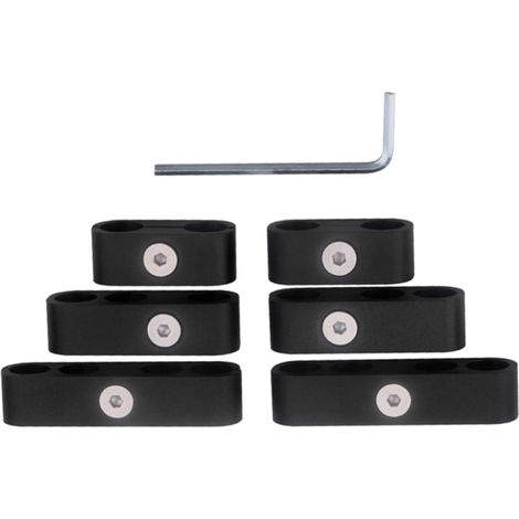Separadores de cables de bujía SBC 350, manguitos de aleación de aluminio de primera calidad mecanizados por CNC, compatibles con diámetros de 7 mm, 8 mm y 9,5 mm. (1/5)