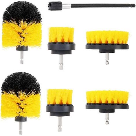 Brosse de nettoyage électrique pour perceuse (2/3,5/4 po) - Outil de nettoyage pour baignoire et salle de bain (1/5)
