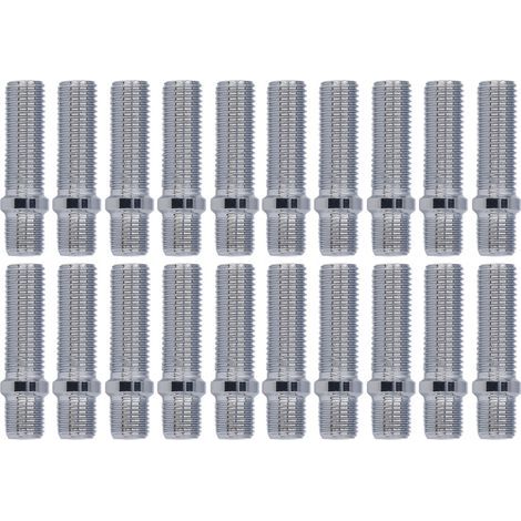 Yctze YCTZE 20PCS Wheel Conversion Studs de 50 Mm de Longueur pour - - Adaptateurs de Vis de Roue étendus pour les Véhicules Européens (M12 1,5-M12 1,5) (1/5)
