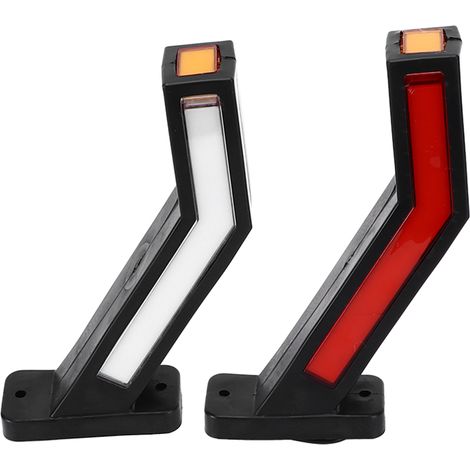 Deux feux de position latéraux à LED, étanches IP67, voyant indicateur 12-24V, type universel, adaptés aux camions, remorques et yachts. (1/5)