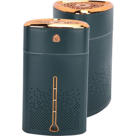 Mini tragbarer USB-Luftbefeuchter mit 1000 ml Fassungsvermögen, Ultraschallfunktion, Touch-Taste und Nachtlicht, ideal für Schlafzimmer, Auto, Büro und Reisen (grün). (1/5)