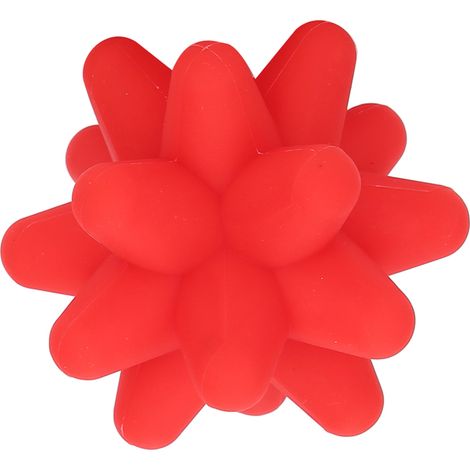Balle de massage en silicone rouge pour le relâchement musculaire et la libération des tissus profonds (2 couleurs).