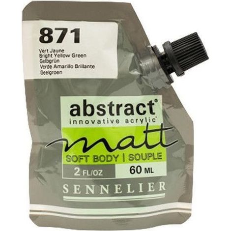 Peinture acrylique Abstract matt - Vert jaune - Sachet 60ml - Sennelier