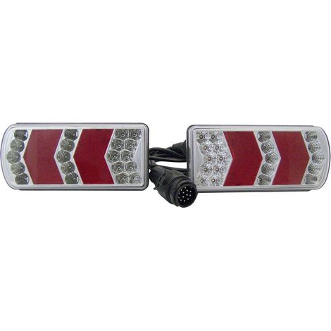 Berger & Schröter Kit illuminazione per rimorchio 13 poli Luce di direzione, Luce di stop, Luce targa, Retronebbia, Rif
