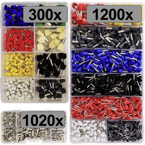 TRU COMPONENTS TC-13377612 Aderendhülsen-Sortiment    2520 St.
