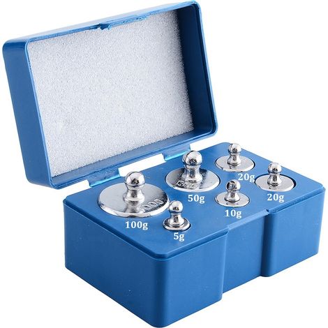 Filiyano-Poids d'étalonnage de précision pour balance numérique, ensemble de poids d'étalonnage en acier inoxydable avec pince, ensemble de balance de (1/5)