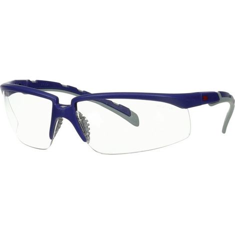 Occhiali Di Sicurezza S2001Af-Blu-Ue En166 En170 Rami Grigio, Vetro Blu / Chiaro