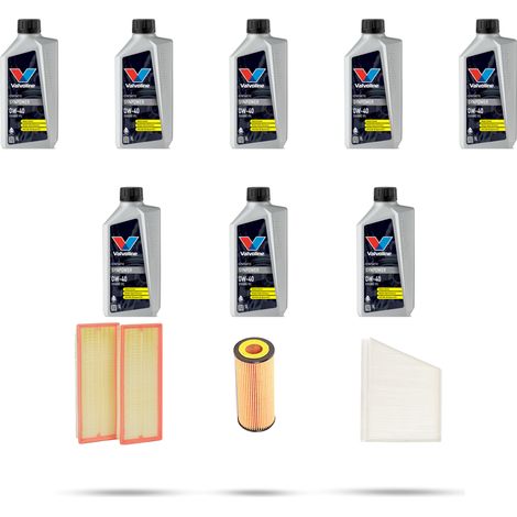 Kit tagliando 3 FILTRI e 8L OLIO compatibile con Mercedes Classe E (w211,S211) E320 165kw dal 2002 (1/5)
