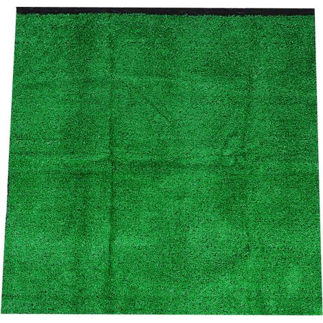 Gazon artificiel de 10 mm d'épaisseur pour jardin, 1 x 1 m (Émeraude) (1/5)
